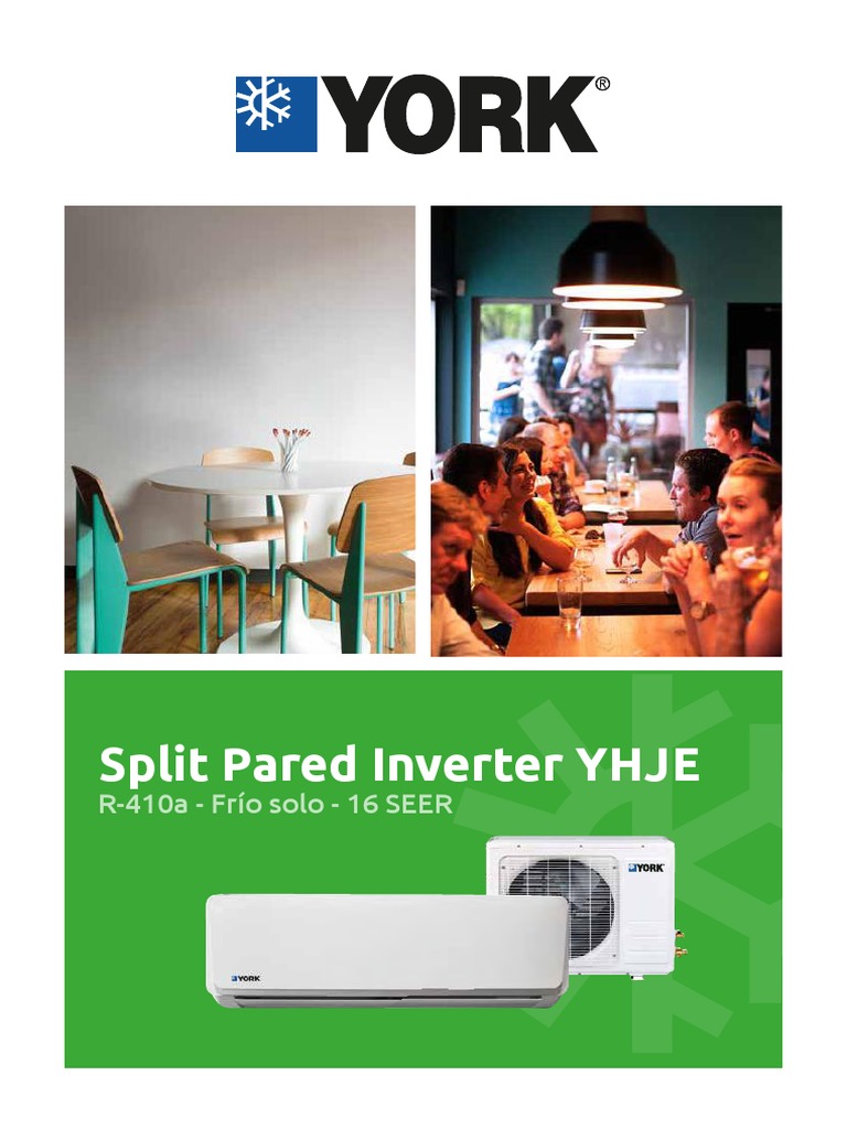 Ficha Técnica Minisplit York Inverter | PDF | Ingenieria Eléctrica ...