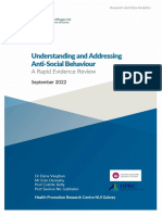 Understanding and Addressing Anti-Social Behaviour: A Rapid Evidence Review