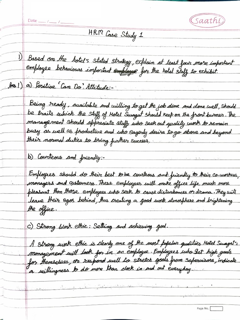 HRM Case Study 1-1 | PDF