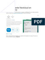 Instalar Cliente Nextcloud en Windows 10