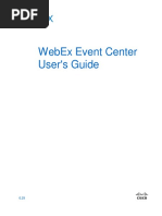 Cisco Webex Event Center User Guide