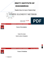 University Institute of Engineering Bachelor of Engineering (Aerospace Engineering) Course