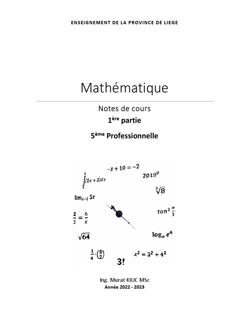 Notes de Cours 5p - Part 1 | PDF | Ensemble convexe | Perspective ...