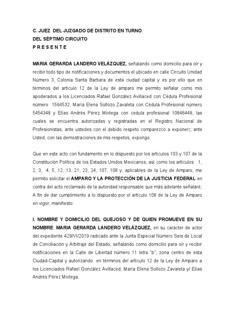 Amparo por omisión de laudo laboral | PDF | Caso de ley | Federación