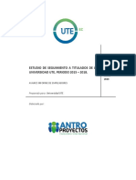 Estudio de Seguimiento A Titulados de La Universidad Ute, Periodo 2015 - 2018