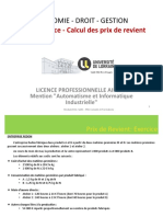 ENT TD6 CalculPrixRevient Exercice