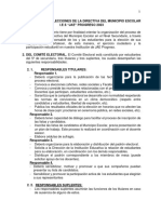 Reglamento de Elecciones de La Directiva Del Municipio Escolar Institucion Educativa Secundaria Agropecuario Jose Antonio Encinas 2022