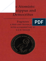 31118433 the Atomists Leucippus and Democritus Fragments 0802043909
