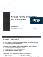 KPERS Overview Presentation by Glenn Deck To KPERS Study Commission On July 22