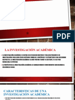 La Investigación Académica