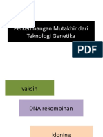 Perkembangan Mutakhir Teknologi Genetika