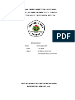 Laporan Observasi Kelurahan /desa Tembong, JL Baru Ciomas Kota, Serang Kec, Cipocok Jaya Provinsi, Banten