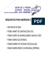 Requisitos para Ingresar A Trabajar