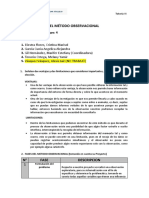 ACTIVIDAD - EL MÉTODO OBSERVACIONAL Grupo 4...