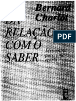 Bernard Charlot Da Ralação Como Saber PDF