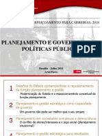 Planejamento e Governança de Políticas Públicas