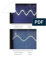 Modulating Signal Oscilloscope Settings and Measurements