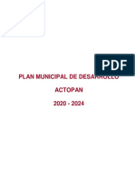 Plan Municipal de Desarrollo de Actopan