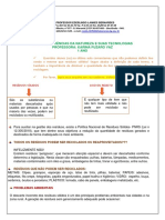 Conteudo Lixo Resíduos Atividade