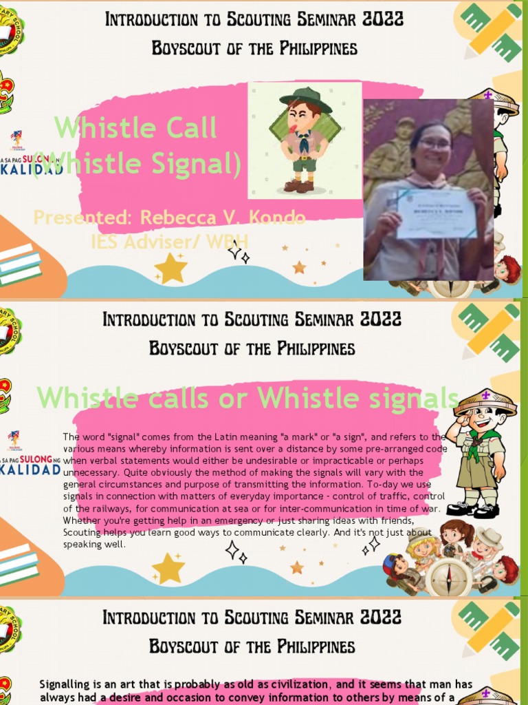 Understanding Whistle Signals in Scouting | PDF