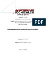 ANALISIS Metodos para Estimar La Confiabilidad