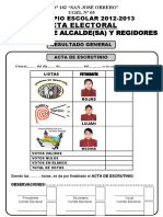 Acta Electoral 2012-2013