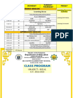 Class Program Sy 2022-2023 Final
