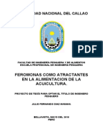 Feromonas Como Atractantes en La Alimnetacion de La Acuicultura