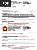 SAR Form 1 for PUP Enrollment 2024-2025 | PDF | Identity Document