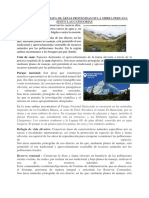 Descripción Del Mapa de Áreas Protegidas de La Sierra Peruana Según Las Categorías