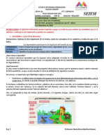 Planeación Semanal Ciencias I - Sem 07 de Dic