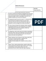 Daftar Tugas - Checklist Refleksi Wawancara