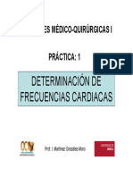 Determinación de Frecuencias Cardiacas: Afecciones Médico-Quirúrgicas I