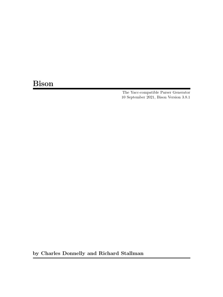 Bison | PDF | Free Software | Source Code