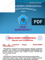 MANAJEMEN OPERASIONAL