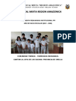 Propuesta Pedagogica Region Amazonica 2021 - 2026