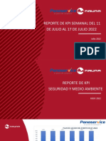 KPI Panaservice Del 11.07 - Al 17-07 Del 2022