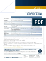 GEOVIA GEMS 6.8 SystemRequirements