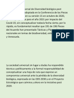 Esa Iniciativa Universal de Diversidad Biológica Post 2020