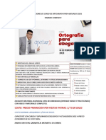 Brochure de Curso de Ortografia para Abogados 2021 2