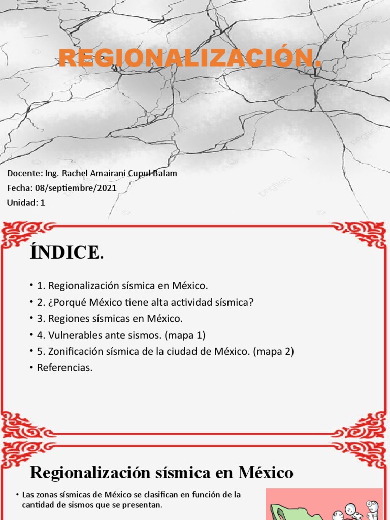 Mapa de Zonas Sísmicas en México | PDF | México | Temblores