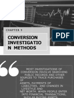 CHAPTER 9 - CONVERSION INVESTIGATION SEARCH METHODS