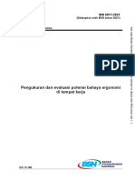 SNI 9011-2021 - Pengukuran Dan Evaluasi Potensi Bahaya Ergonomi