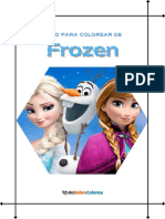 Libro para Colorear de Frozen