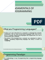 Fundamentals of Programming Languages in C