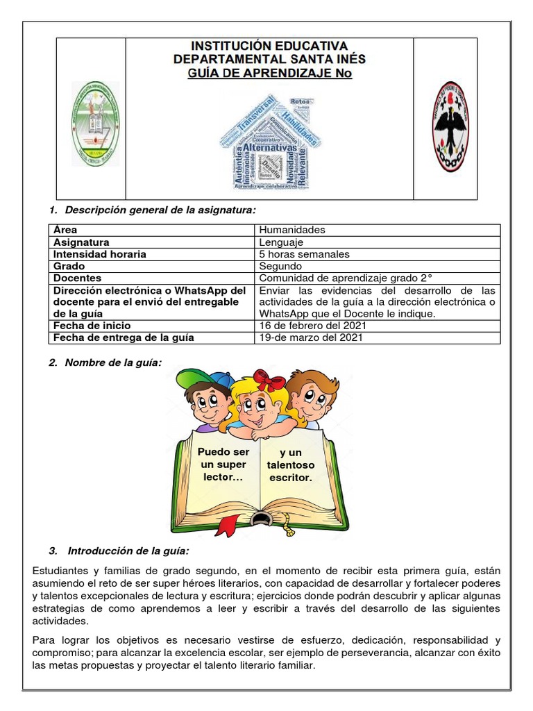 Guía de Lenguaje para Segundo Grado | PDF