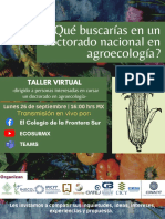 ¿Qué Buscarías en Un Doctorado Nacional en Agroecología