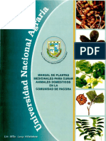 Manual Plantas Medicinales para Curar Animales Domesticos 2006