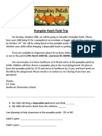 Corrected Pumpkin Patch Trip Letter To Parents