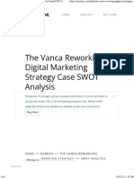 02.4. The Vanca Reworking Digital Marketing Strategy Case Study SWOT Analysis